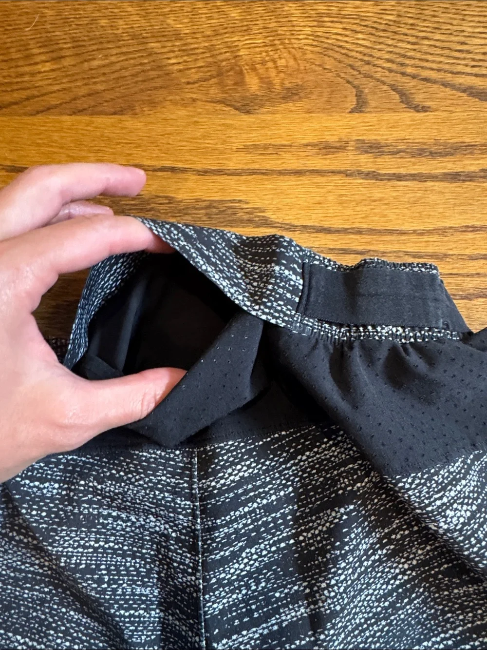 lululemon Men's Heathered Black Athletic Shorts